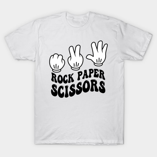 Rock Paper Scissors T-shirt Design T-Shirt by CreativeXpro